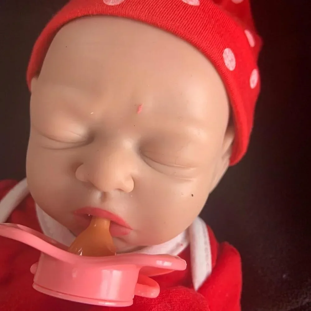 🆕12 inch Full Body Silicone Baby Dolls Reborn Hairless Baby Girl with Clothes
